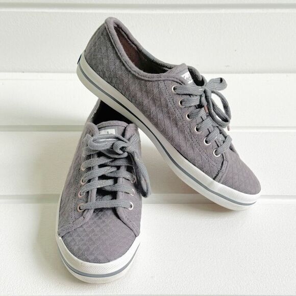 Keds Kickstart Jersey Lace-Up Sneaker Dark Grey Stitch Fix NWT Size 6.5 - Picture 2 of 10